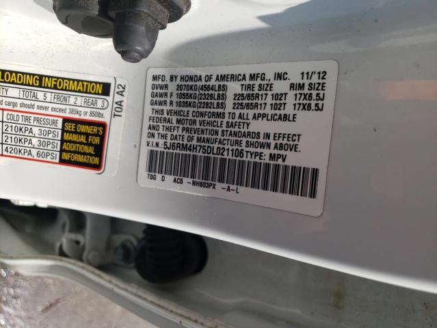 Photo 10 from auction – 2013 HONDA CR-V EXL with VIN 5J6RM4H75DL021106