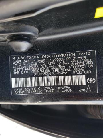 Photo 10 from auction – 2010 TOYOTA PRIUS with VIN JTDKN3DU6A0142458