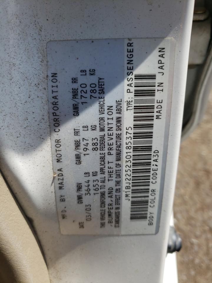 صورة رقم 10 من المزاد - 2003 MAZDA PROTEGE DX مع VIN JM1BJ225230185375