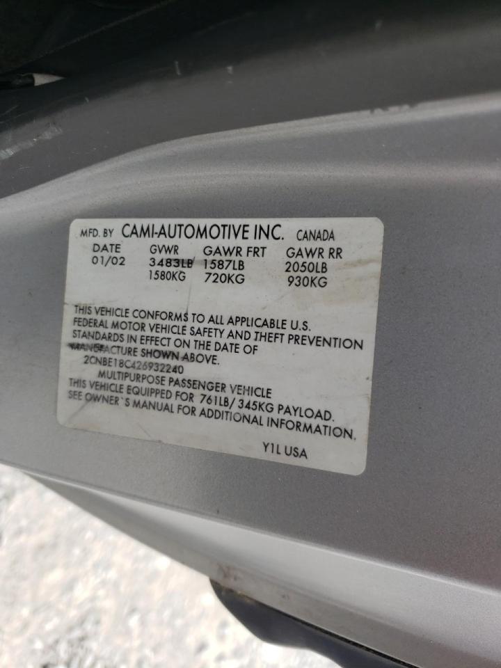 Photo 10 from auction – 2002 CHEVROLET TRACKER with VIN 2CNBE18C426932240