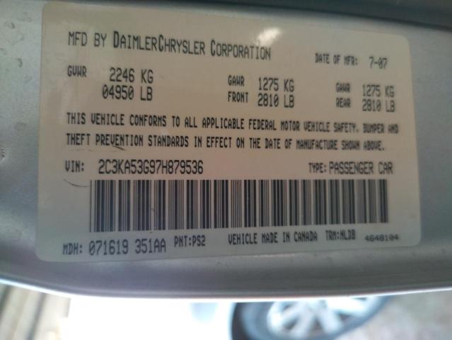 Photo 10 from auction – 2007 CHRYSLER 300 TOURIN with VIN 2C3KA53G97H879536