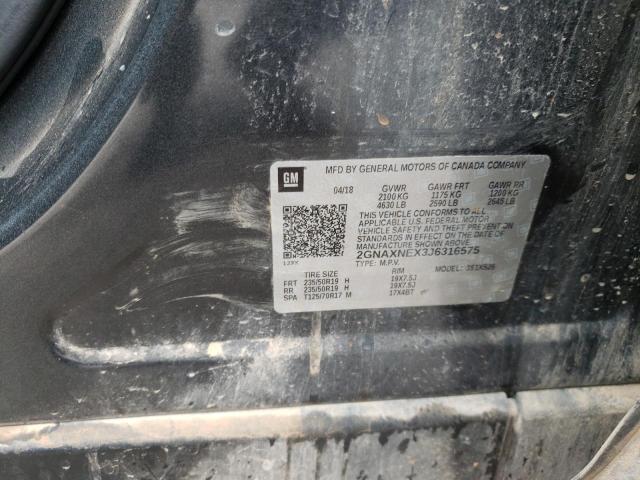 Photo 10 from auction – 2018 CHEVROLET EQUINOX PR with VIN 2GNAXNEX3J6316575