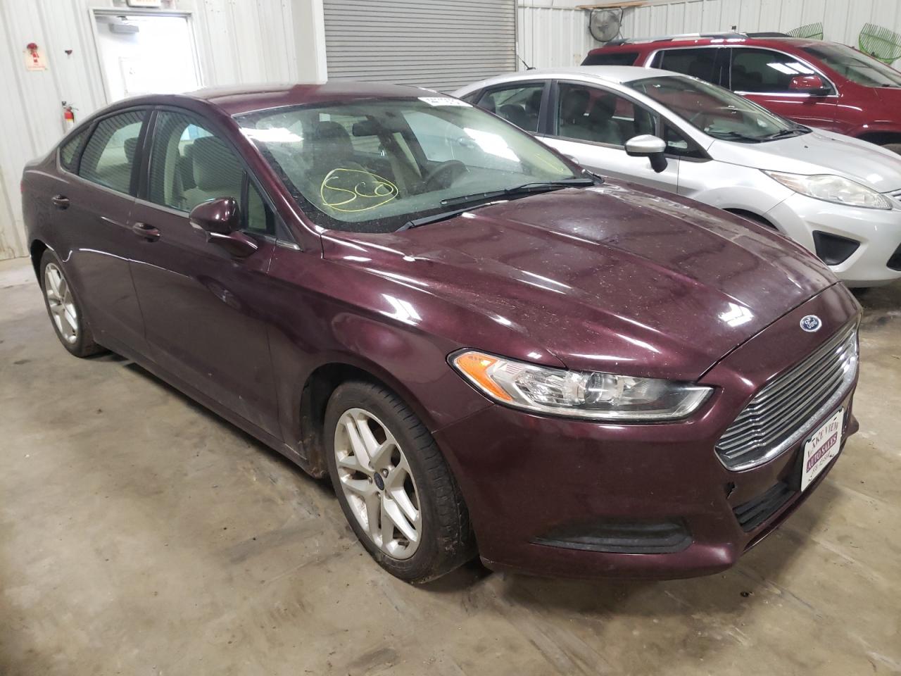 FORD FUSION SE 2013 with VIN 3FA6P0H73DR343288 - Photo from auction