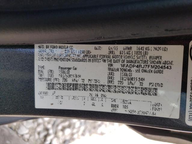 Photo 10 from auction – 2015 FORD FIESTA SE with VIN 3FADP4BJ7FM204543