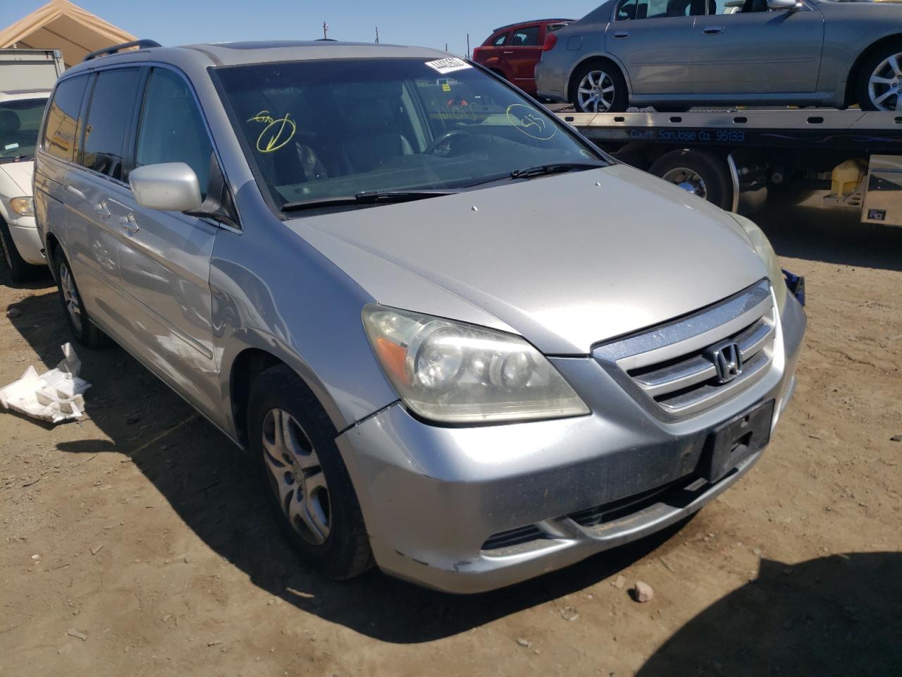 HONDA ODYSSEY EX 2005 with VIN 5FNRL38685B005321 - Photo from auction