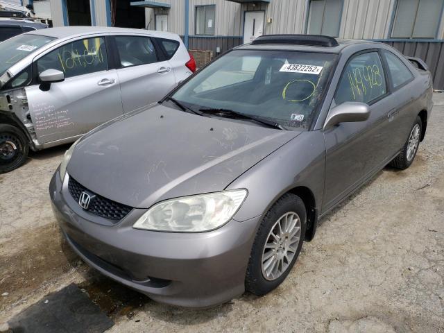 Photo 2 from auction – 2005 HONDA CIVIC EX with VIN 1HGEM22985L040710