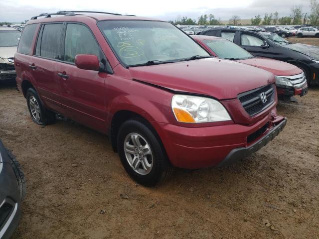 HONDA PILOT EXL 2005 с VIN 5FNYF18525B054108 - Фото с аукциона