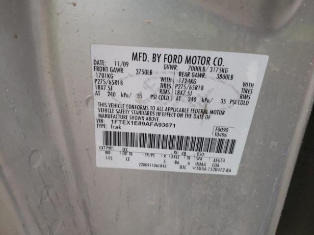 Photo 10 from auction – 2010 FORD F150 SUPER with VIN 1FTEX1E89AFA93671