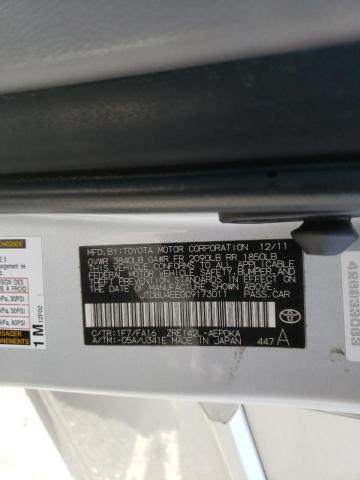 Photo 10 from auction – 2012 TOYOTA COROLLA 4 with VIN JTDBU4EE0C9173011