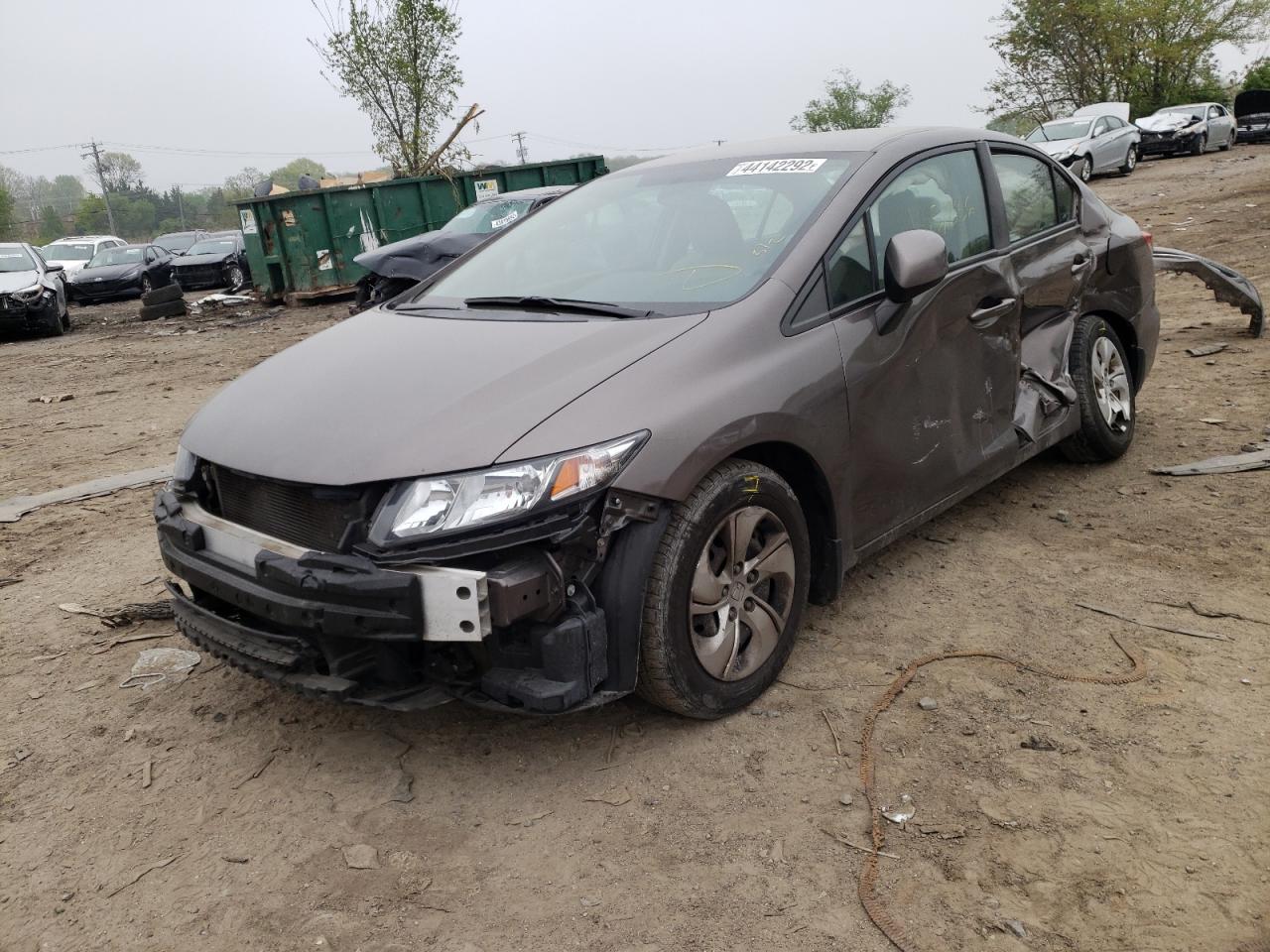 Photo 12 from auction – 2013 HONDA CIVIC LX with VIN 2HGFB2F55DH537601