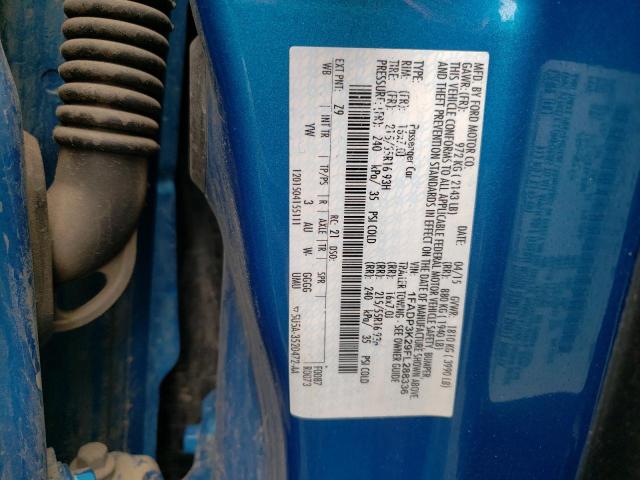 Photo 10 from auction – 2015 FORD FOCUS SE with VIN 1FADP3K29FL288336