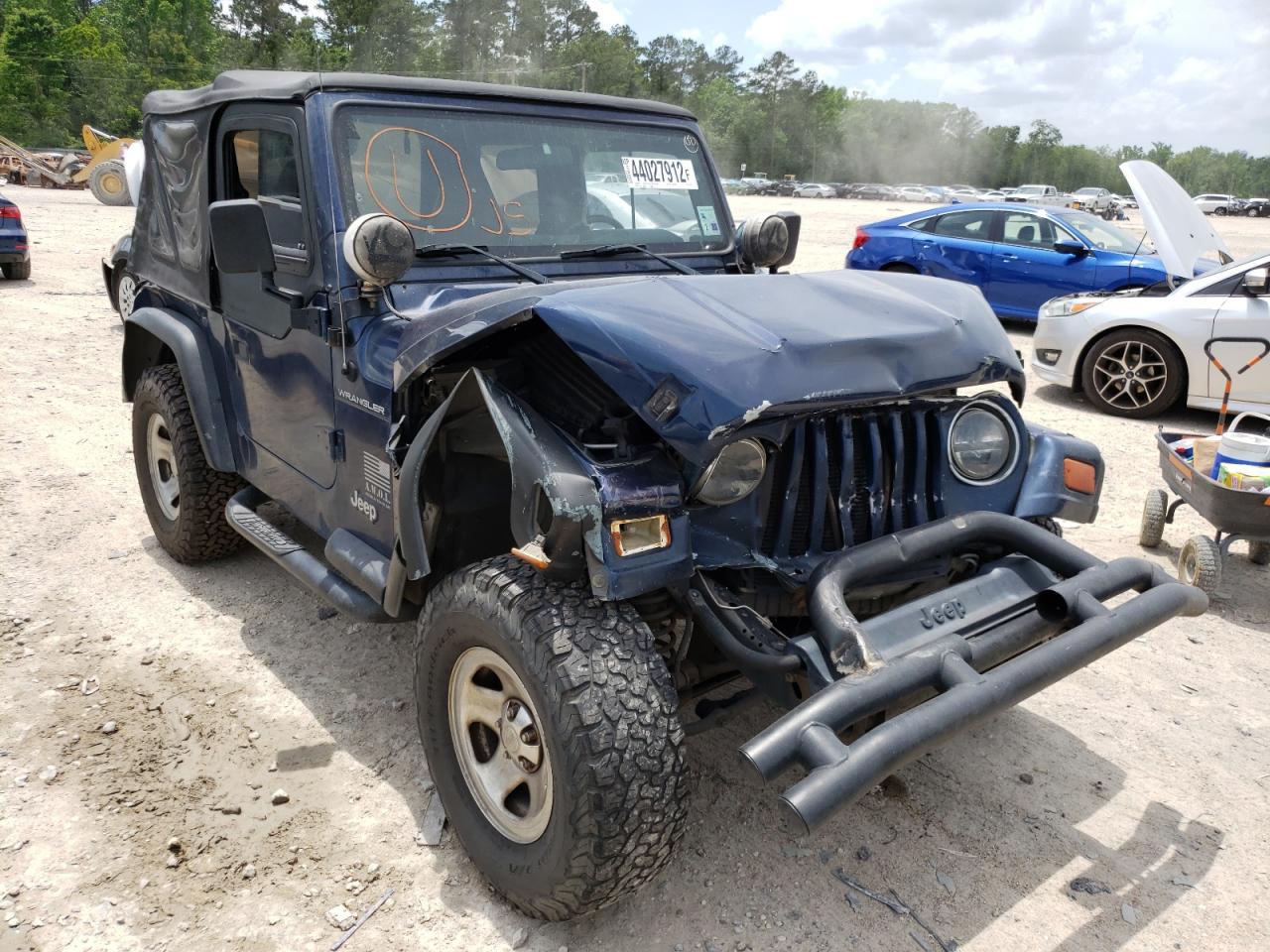 JEEP WRANGLER / 2002 with VIN 1J4FA39S02P770152 - Photo from auction