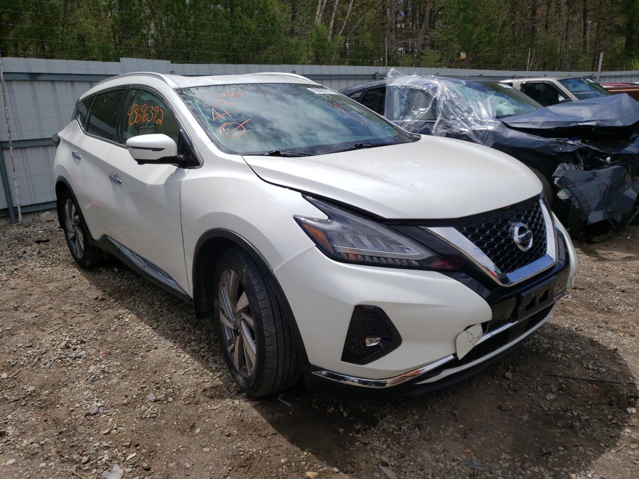 NISSAN MURANO S 2019 with VIN 5N1AZ2MS7KN110613 - Photo from auction