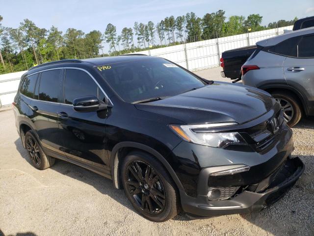HONDA PILOT SE 2021 with VIN 5FNYF5H27MB009158 - Photo from auction