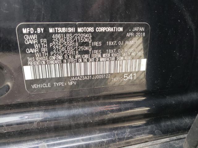 Photo 10 from auction – 2018 MITSUBISHI OUTLANDER with VIN JA4AZ3A31JJ005122