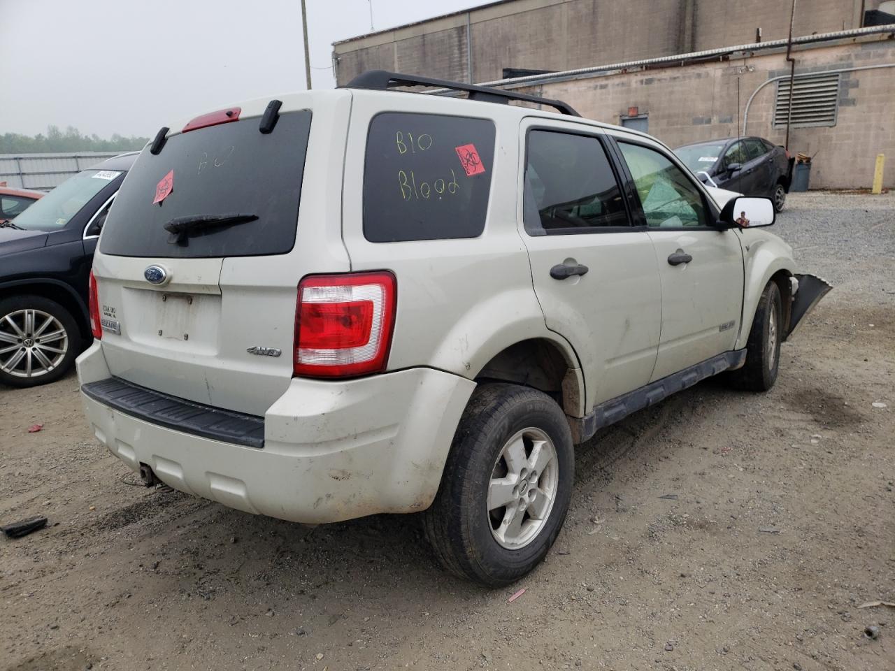 Photo 4 from auction – 2008 FORD ESCAPE XLT with VIN 1FMCU93158KA14563