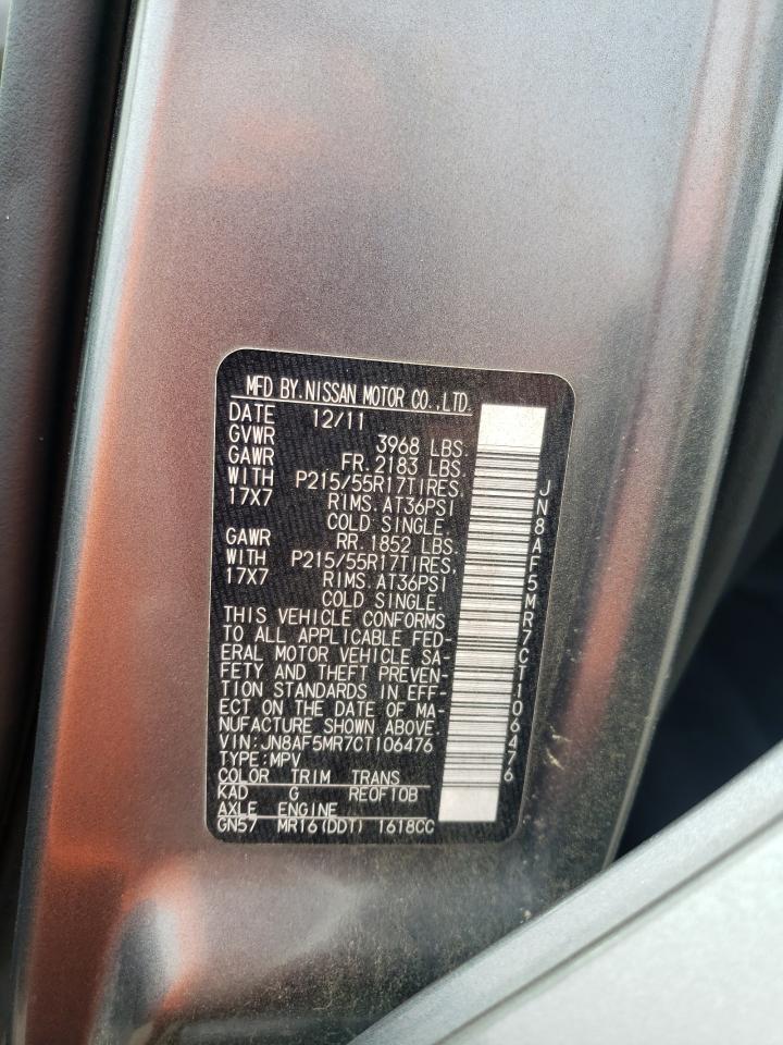 Photo 10 from auction – 2012 NISSAN JUKE S with VIN JN8AF5MR7CT106476