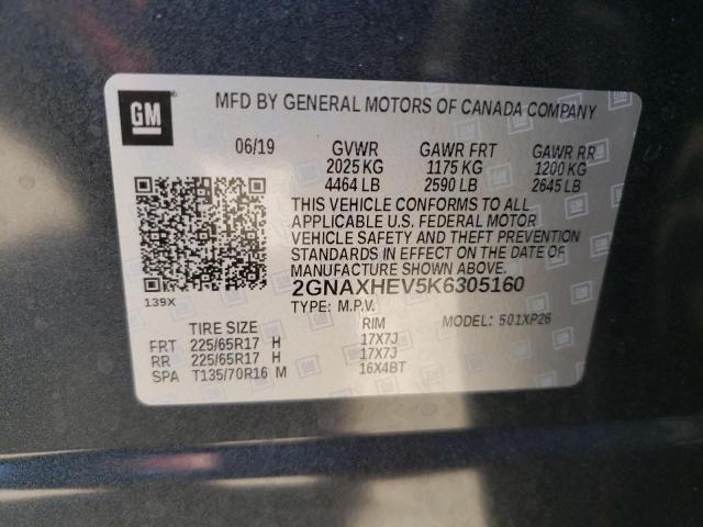 Photo 10 from auction – 2019 CHEVROLET EQUINOX LS with VIN 2GNAXHEV5K6305160