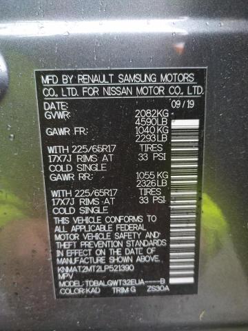 Photo 10 from auction – 2020 NISSAN ROGUE S with VIN KNMAT2MT2LP521390