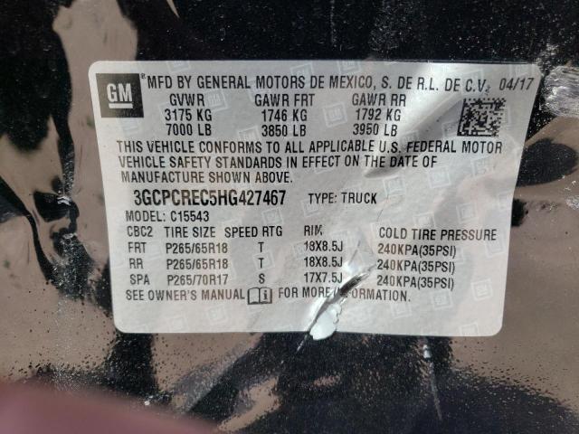 Photo 10 from auction – 2017 CHEVROLET SILVERADO with VIN 3GCPCREC5HG427467
