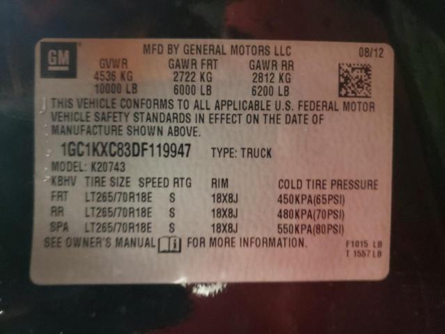 Photo 10 from auction – 2013 CHEVROLET SILVERADO with VIN 1GC1KXC83DF119947