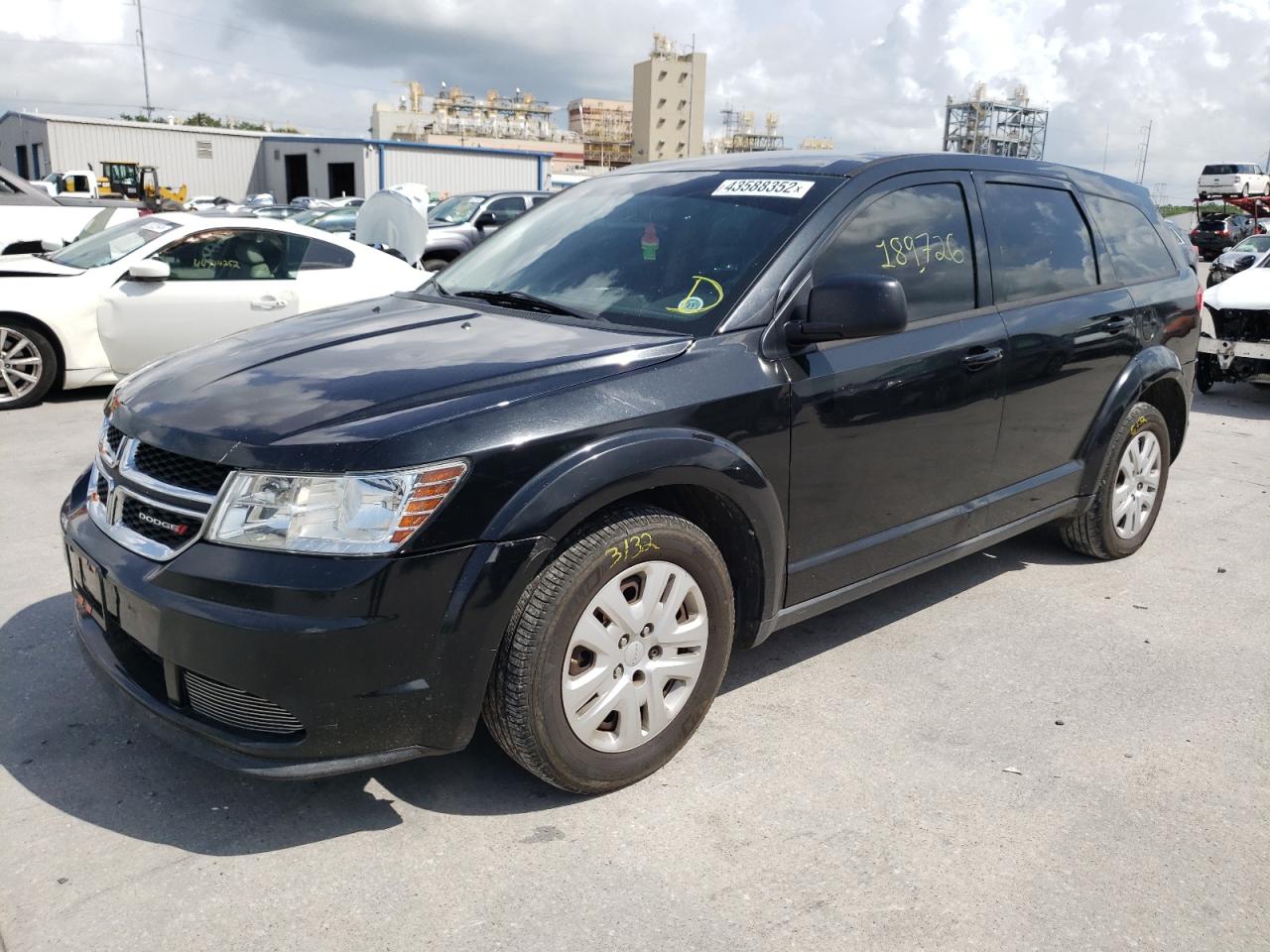 Photo 2 from auction – 2013 DODGE JOURNEY SE with VIN 3C4PDCAB6DT695212