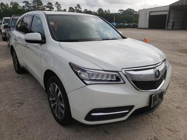ACURA MDX TECHNO 2016 with VIN 5FRYD4H4XGB056401 - Photo from auction