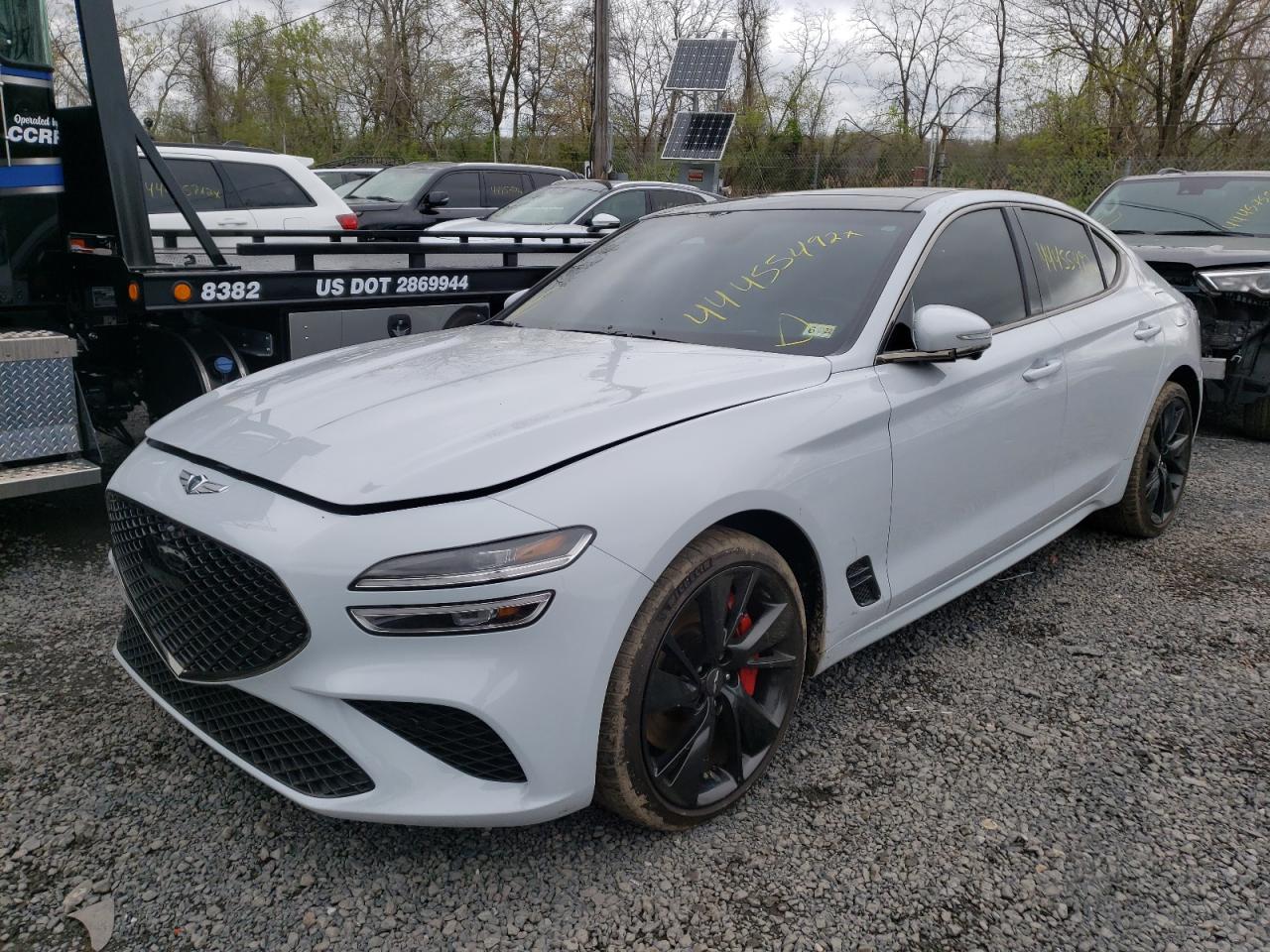 Photo 2 from auction – 2022 GENESIS G70 BASE with VIN KMTG54TE0NU085230