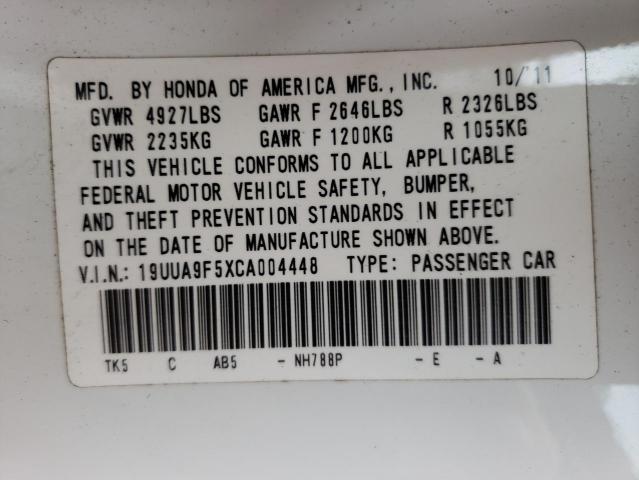 Photo 10 from auction – 2012 ACURA TL with VIN 19UUA9F5XCA004448