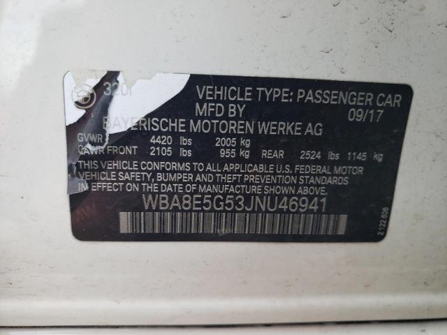 Zdjęcie 10 z aukcji – 2018 BMW 320 XI z VIN WBA8E5G53JNU46941