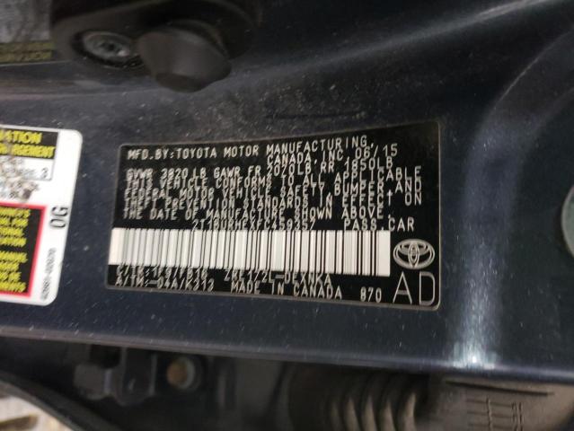 Photo 10 from auction – 2015 TOYOTA COROLLA L with VIN 2T1BURHEXFC459357