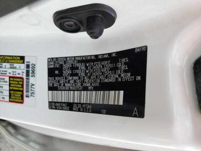 Photo 10 from auction – 2011 TOYOTA SIENNA with VIN 5TDZK3DC1BS027537