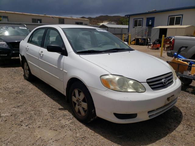 TOYOTA COROLLA CE 2003 with VIN 1NXBR38E63Z124783 - Photo from auction