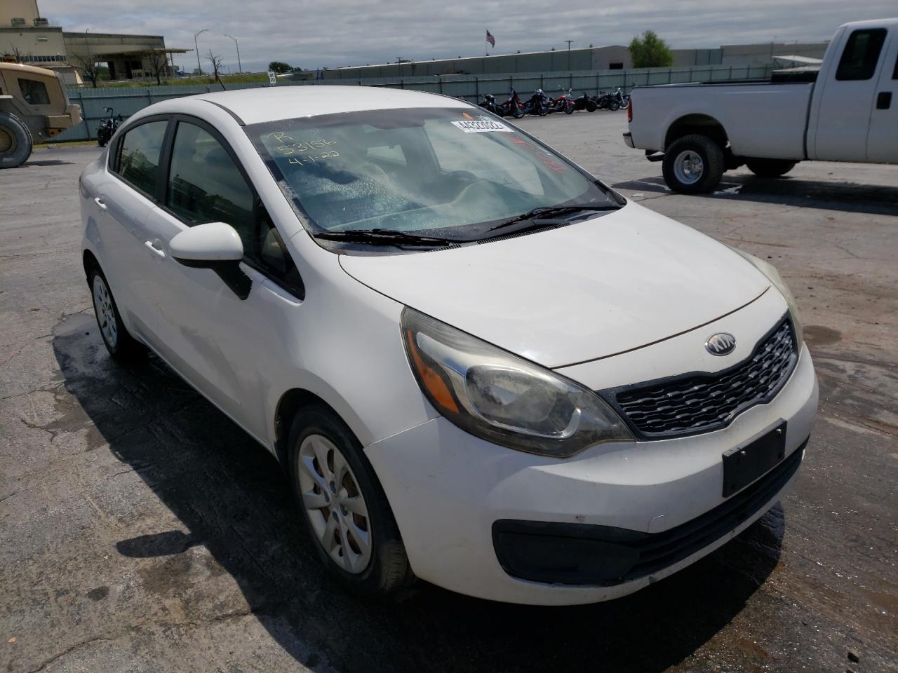 KIA RIO LX 2013 with VIN KNADM4A34D6226449 - Photo from auction