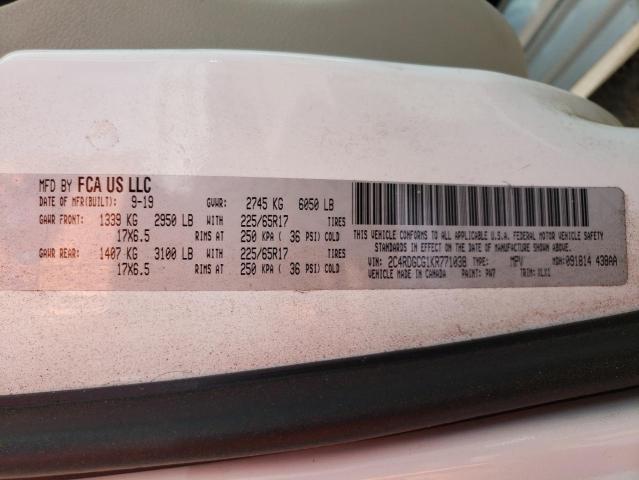 Photo 10 from auction – 2019 DODGE GRAND CARA with VIN 2C4RDGCG1KR771038