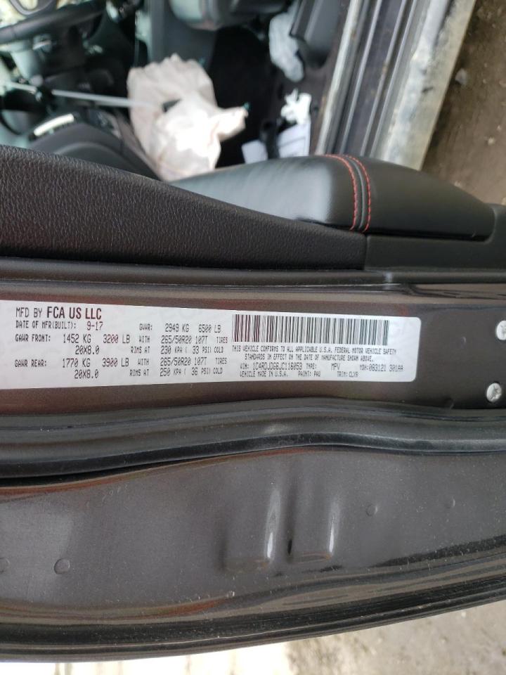 Photo 10 from auction – 2018 DODGE DURANGO GT with VIN 1C4RDJDG6JC116053