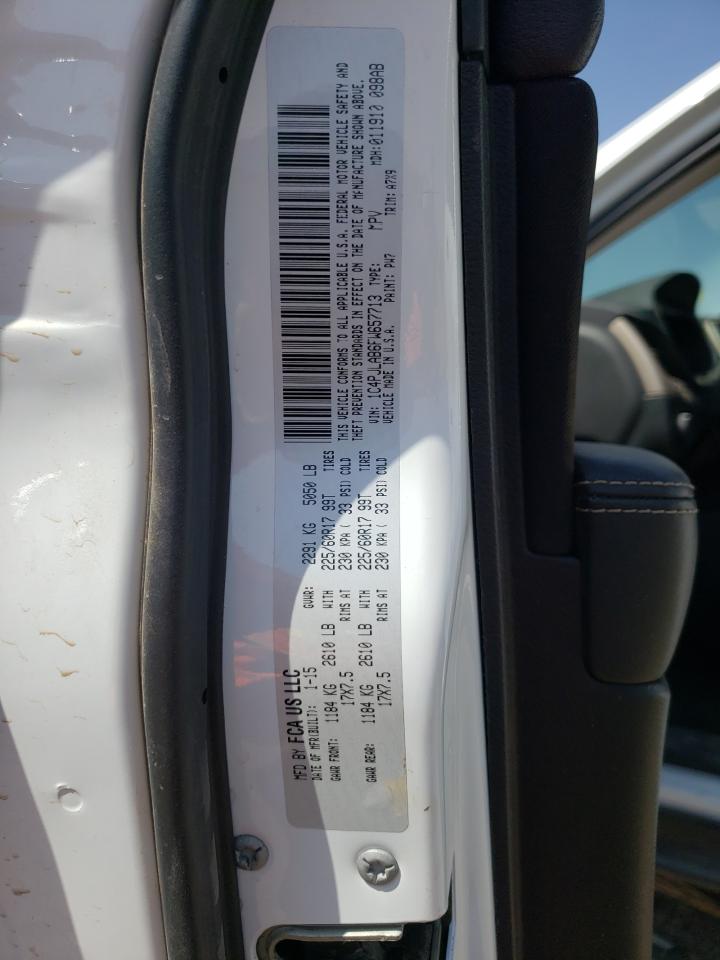 Photo 10 from auction – 2015 JEEP CHEROKEE S with VIN 1C4PJLAB6FW657713
