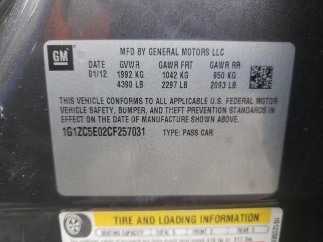 Photo 10 from auction – 2012 CHEVROLET MALIBU 1LT with VIN 1G1ZC5E02CF257031
