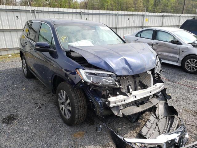 HONDA PILOT EXL 2021 with VIN 5FNYF6H56MB020250 - Photo from auction