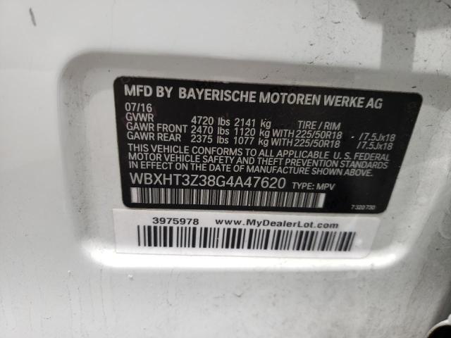 Photo 10 from auction – 2016 BMW X1 XDRIVE2 with VIN WBXHT3Z38G4A47620