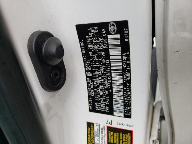 Photo 10 from auction – 2013 TOYOTA CAMRY L with VIN 4T1BF1FK7DU698543