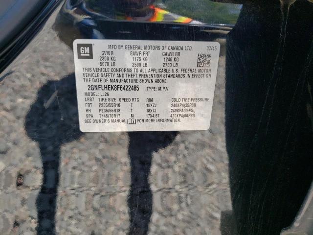 Photo 10 from auction – 2015 CHEVROLET EQUINOX LT with VIN 2GNFLHEK8F6422485
