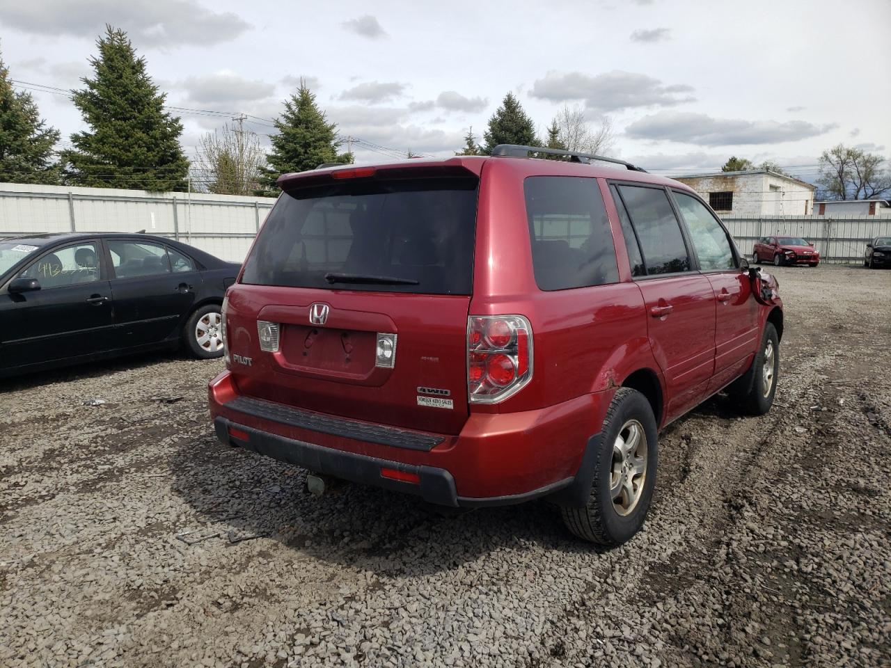 Photo 4 from auction – 2006 HONDA PILOT EX with VIN 2HKYF18546H536226