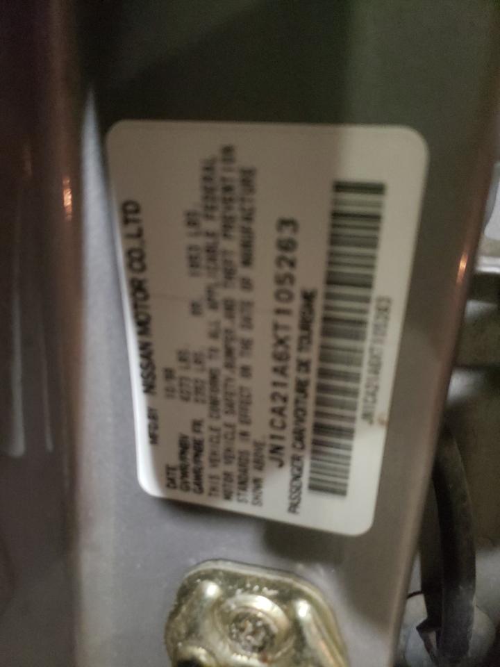 Photo 10 from auction – 1999 NISSAN MAXIMA with VIN JN1CA21A6XT105263