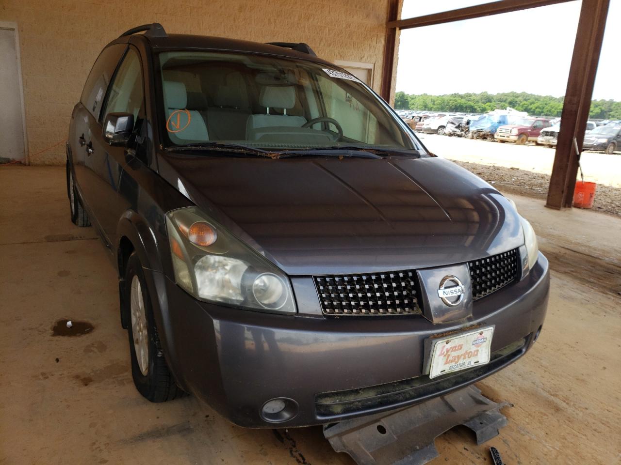 NISSAN QUEST 3.5S 2004 with VIN 5N1BV28UX4N322016 - Photo from auction