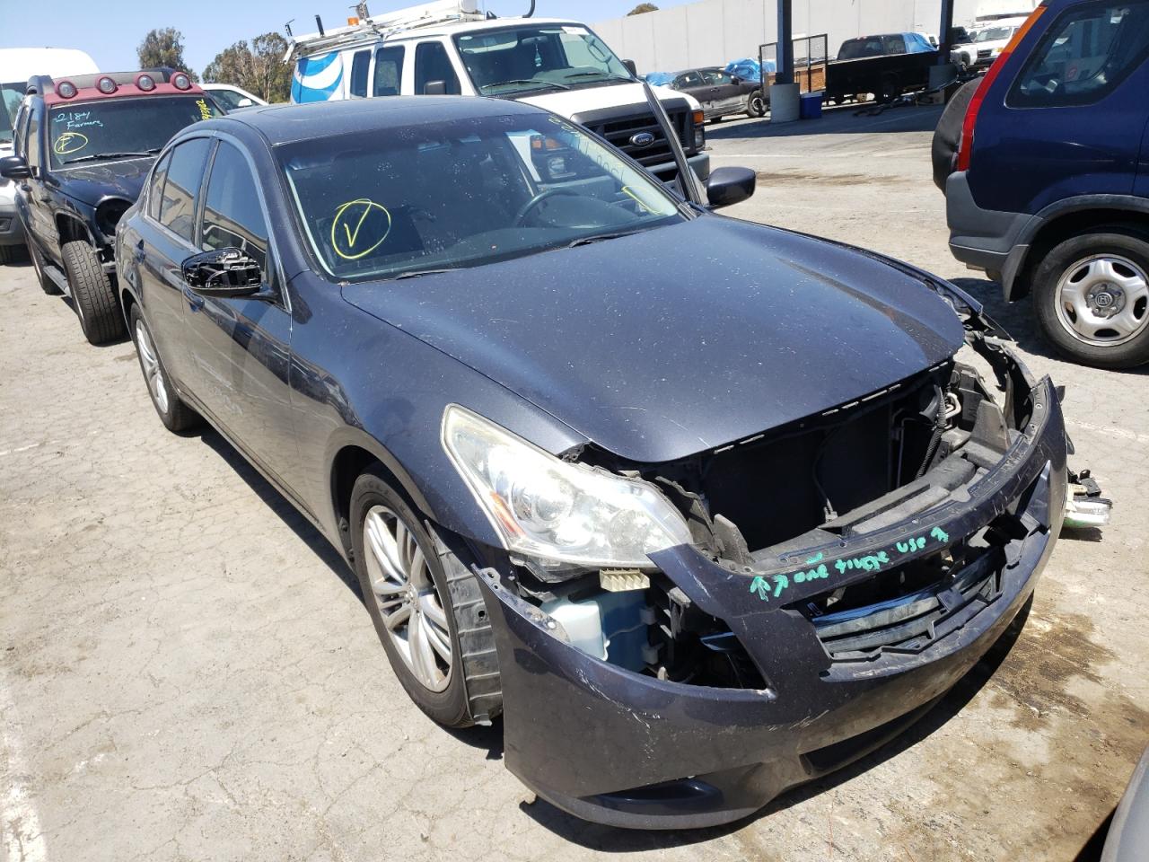 INFINITI G25 BASE 2011 with VIN JN1DV6AP0BM830977 - Photo from auction