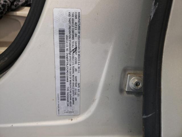 Photo 10 from auction – 2012 VOLKSWAGEN JETTA SE with VIN 3VWDP7AJ7CM310948