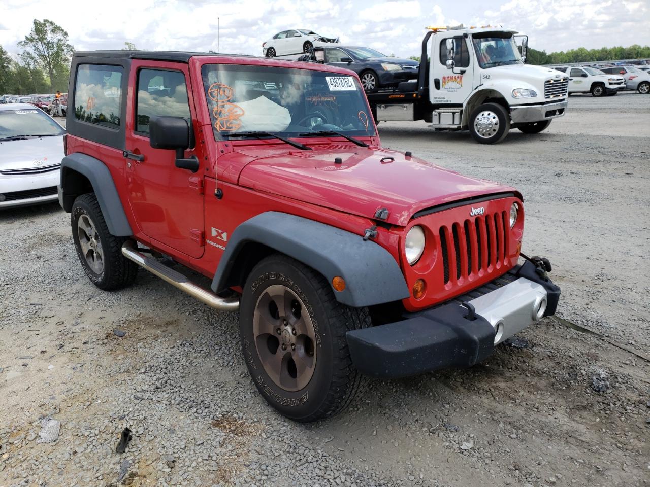 JEEP WRANGLER X 2008 with VIN 1J4FA24198L615494 - Photo from auction