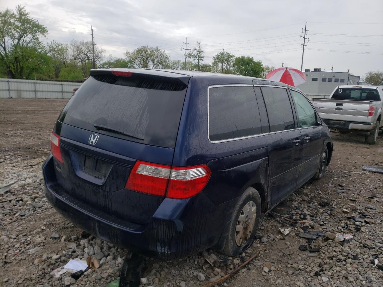 Photo 4 from auction – 2007 HONDA ODYSSEY LX with VIN 5FNRL38237B002391