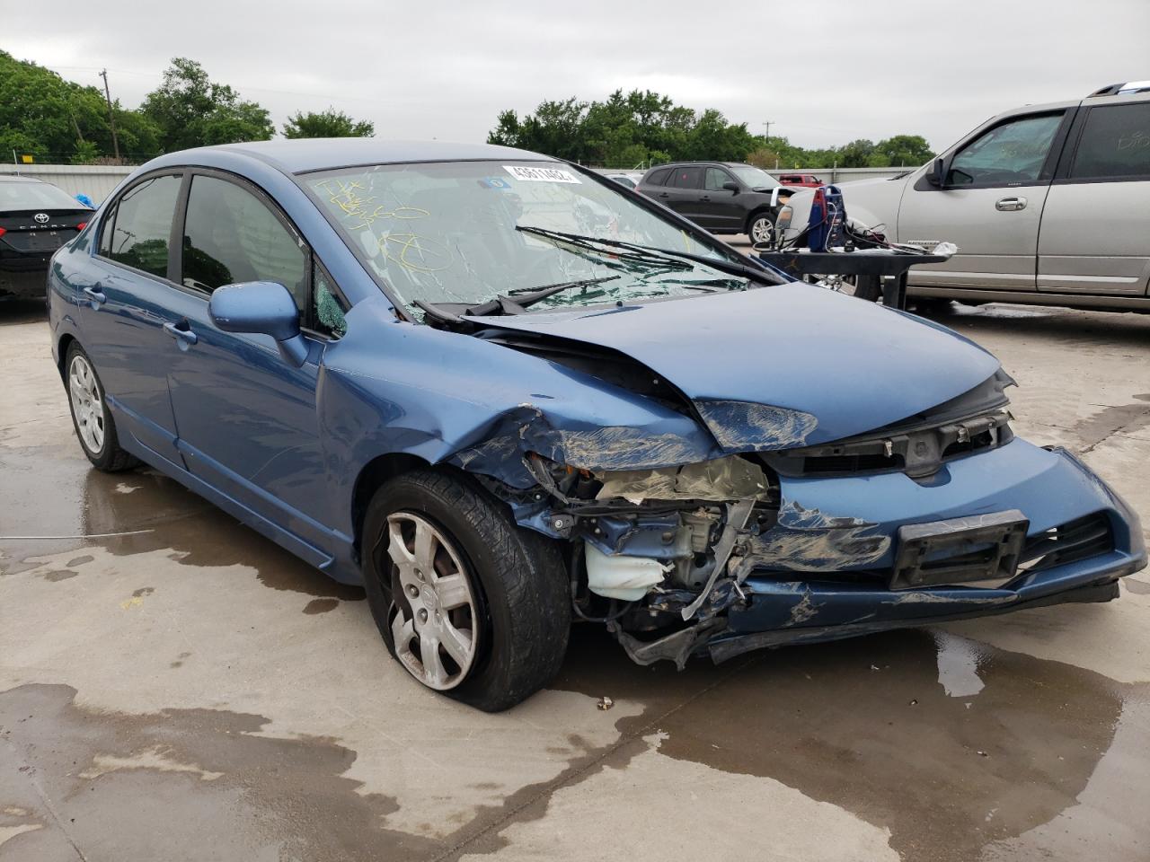 HONDA CIVIC LX 2008 with VIN 1HGFA165X8L080483 - Photo from auction